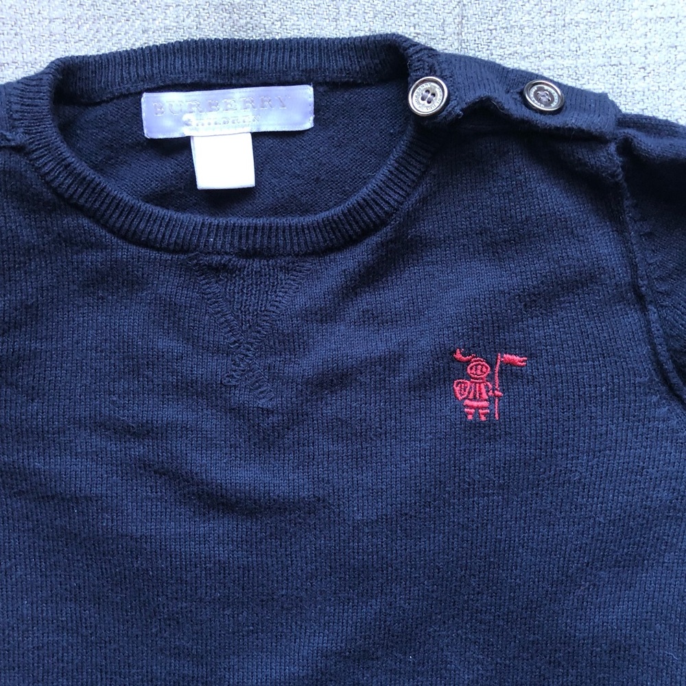 Burberry Navy Blue Sweater 18m